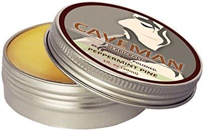 Caveman Peppermint Pine Beard Balm, Leave in Conditioner, 100% Vegan and All Natural