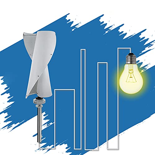 Wind Turbine Generator Kit 450W DC 12V Vertical Wind Power Turbine Generator Kit with Charge Controller 3 Phase AC Permanent Magnet Generator for Home RV Boat Marine Electricity Set (with 2pcs Blades) - Thumbnail 6