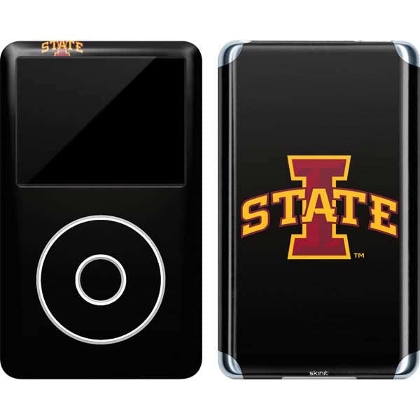 Skinit Decal MP3 Player Skin Compatible with iPod Classic (6th Gen) 80GB - Officially Licensed College Iowa State Black Design