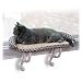 K&H Pet Products Deluxe Kitty Sill Cat Window Hammock Perch with Removable Bolster