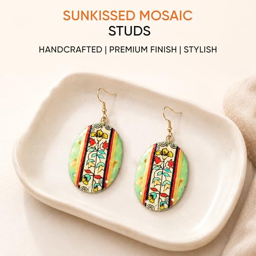 Image of Boho Ethnic Earrings Collection for Women - Colorful Tassel, Hoop, Stud, Drop, Chandelier & Huggie Styles Inspired by Festival Fashion