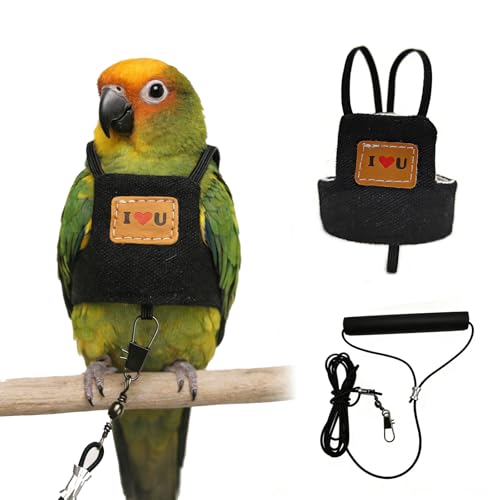 Bird Flight Harness Vest, Adjustable Training Design Anti-Bite, Suit…