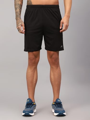 Image of Vector X OMS-158 Mens Solid Pattern Regular Dry Fit Athletic, Running, Gym, Outdoor, Workout Training Light Weight Sports Active Shorts