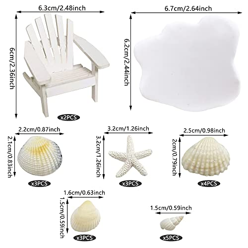 Beach Cake Topper Wedding Cake Topper Wooden Adirondack Miniature Beach Chair Mini Doll Furniture Top Decoration For Dollhouse Wedding Anniversary Beach Theme Cake Decoration #TOP1