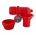 Valterra F02-3305VP EZ Coupler Red 90° Sewer Adapter and Thread Attachment