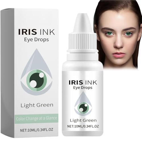 Fancy Drops Eyes Colour,Dazzling Eye Drops,Color Changing Eye Drops,Eye Color Changing Drops,Irisink Eye Drops,Eye Brightening Drops,Change Eye Color,Natural Moisturising Eye Drops for Dry Eyes(Green)