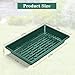 Eglotes 5 Pack 1017 Plant Growing Trays Seed Starting Trays Plant Tray Microgreens Growing Trays Plastic Trays for Plants, No Holes