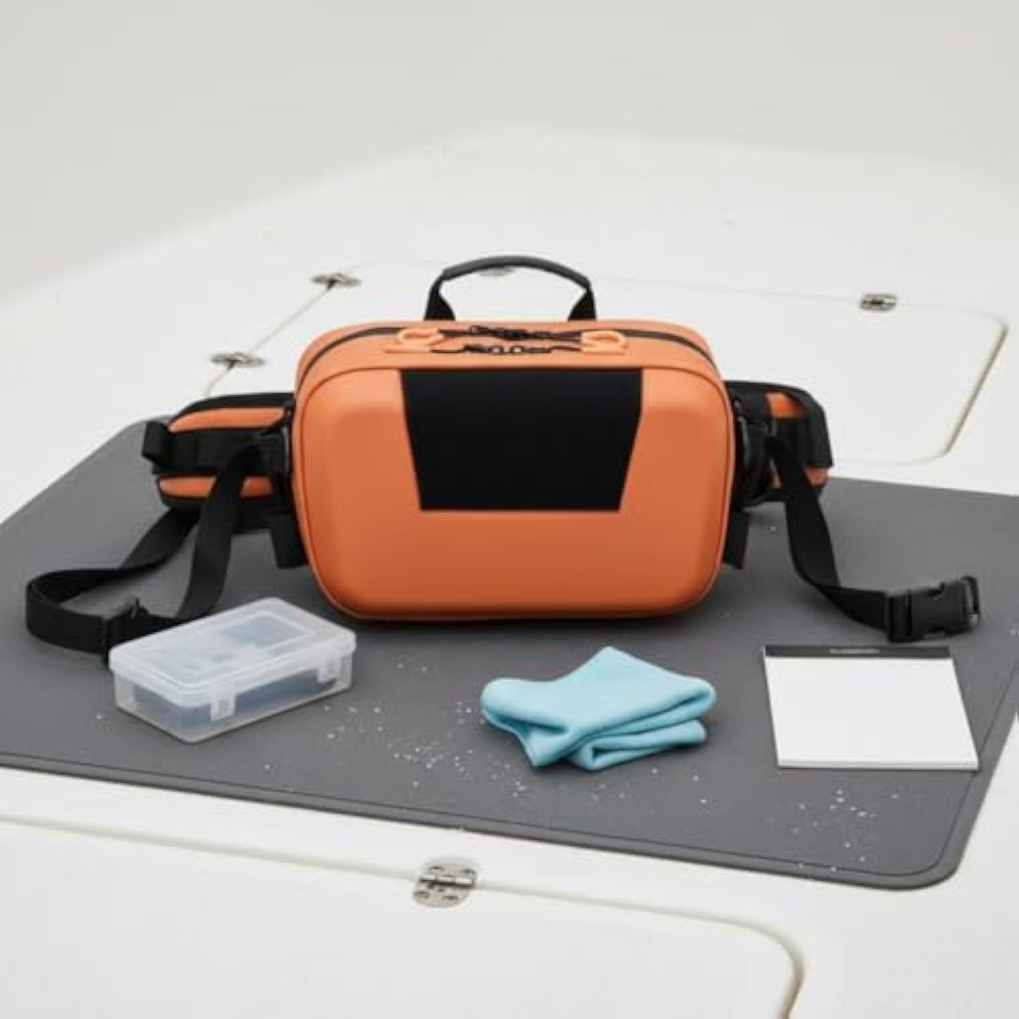 Wearable Hard-Shell Tackle Bag with Adjustable Strap