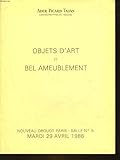  CATALOGUE DE VENTES AUX ENCHERES - ARMES SOUVENIRS HISTORIQUES - NOUVEAU DROUOT SALLE N°3 LE VENDREDI 14 MARS 1986 A 14H15.
