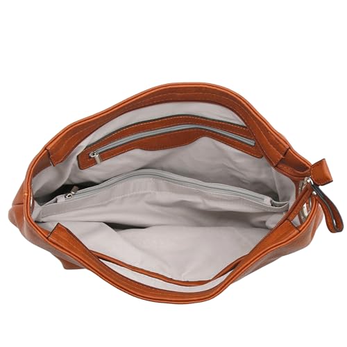 Image of Hobo Shoulder Bag with Big Snap Hook Hardware