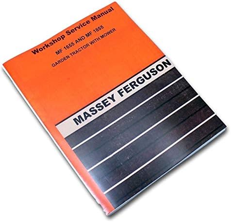 Amazon Com Massey Ferguson 1655 1855 Garden Lawn Mower Tractor Service Manual Repair Shop Patio Lawn Garden
