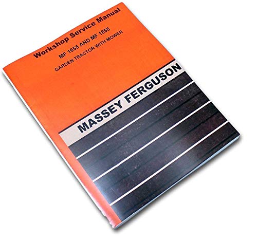 Amazon Com Massey Ferguson 1655 1855 Garden Lawn Mower Tractor Service Manual Repair Shop Patio Lawn Garden