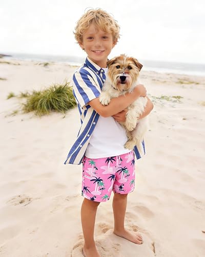 Image of SURF CUZ Boys Swim Trunks Toddler Swim Shorts UPF 50+ Bathing Suit for Boy Swimsuit Quick Dry Mesh Beach Boardshorts Swimwear