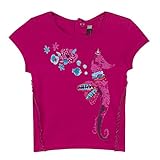shirt Catimini Layette Fille Spirit Ethnique Maedchen T-Shirt mit Print (Seepferdchen). Farbe: rose indien 116