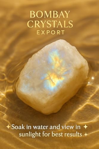 Large 1.25-2.0” Natural Rainbow Moonstone Raw Crystals Stones for Meditation, Chakra, Reiki, Crystal Grid, Energy Work, Wire Wrapping, Tumbling & Spiritual Home Decor