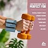 RBX Adjustable Ankle & Wrist Weights, Customizable for Pilates, Yoga, Walking, Barre, Home Workouts & Strength Training (Blue) #5