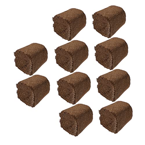 Yardwe 10piezas Bloques Comprimidos De Suelo para Cultivo Sin Tierra Fertilizante Natural para Plantas y Huerto Bloques Nutritivos Degradables para Plántulas De Flores y Verduras