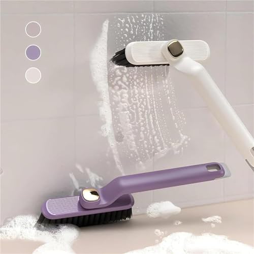 Image of Khedu Fab 1 Pcs Multi-Function Bathroom Plastic Cleaning Brush,Tiles Cleaning Brush,Hard Bristle Rotating Crevice Gap Cleaning Brushes for Bathroom,Floor Cleaner Brush(Multi Colour)