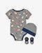 Nike Hat Bodysuit Bootie Set (Infant) Dark Grey