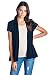 ReneeC. Women's Extra Soft Natural Bamboo Short Summer Cardigan - Made in USA (2X-Large, Black)