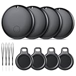 Android Tracker Tags-4 Pack (NOT iOS or HarmonyOS), Air Tracker Tags for Android Works with Google's ‘Find Hub’ App, IP68 Waterproof, Replaceable Battery, Smart Tag for Luggage, Backpack, Key