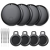 Android Air Tracker 4 Pack, Bluetooth Tracker Tags, Work with Google Find My Device App (Android Only), Smart Tags for Luggage, Wallet, Vehicles, Pets, Keys (Not for iOS)