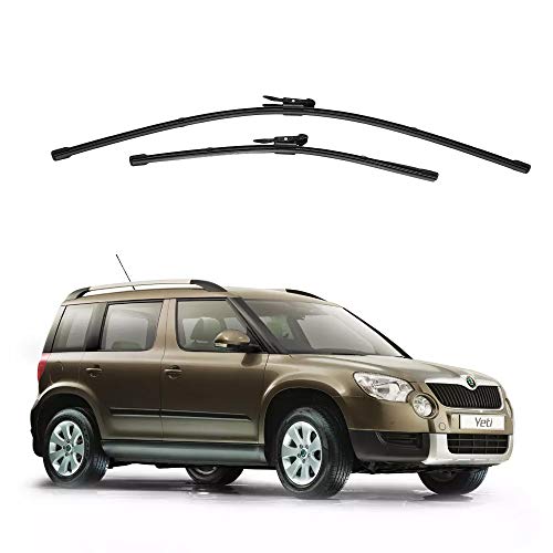 Image of Oshotto Frameless Wiper Blades Compatible with Skoda Yeti 2009-2015 (24 inch /19 inch)