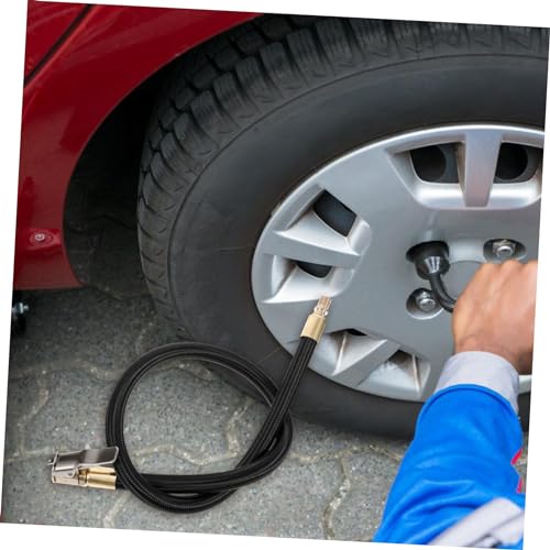 Inflator Hose Extension Extend Tire Inflator Tube for Fast Car Inflation Rubber Hose Adapter Quick Connect Suitable for Most Standard Tire Pumps3