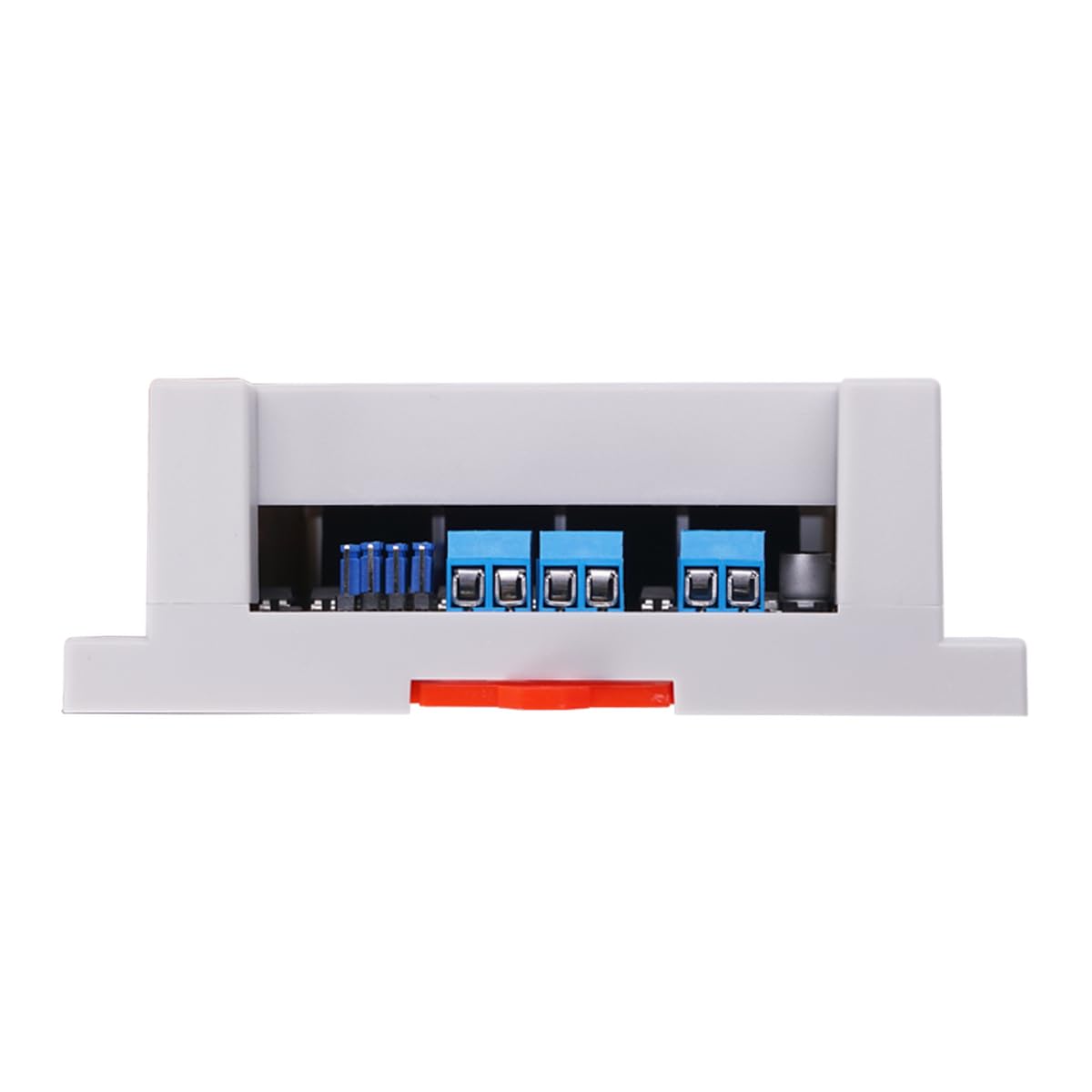 Industrial with Opto-Coupler Isolation GPIO Relay 3-24V Level Control 5-32V Power Supply with ABS DIN Rail Housing High and Low Level Dual Mode (4-Channel Relay)