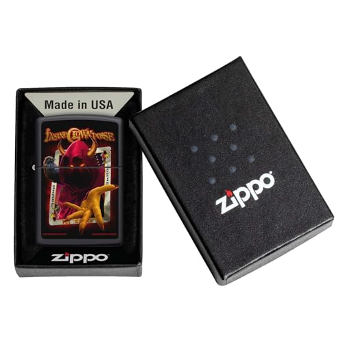 Encendedor Zippo The Wraith mate negro miniatura 3