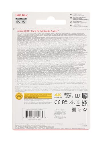 SanDisk Cartão microSDXC de 128 GB licenciado para Nintendo Switch, edição Fortnite - SDSQXAO-128G-G