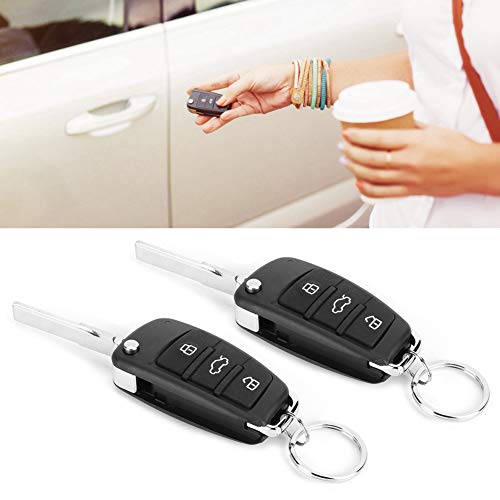 KIMISS Universal Car Remote Central Türverriegelung Keyless Entry System Car Security Türschloss-Kit mit Fernbedienung (1 Stück, Schwarz, Fernbedienung, Auto (universell)) – Bild 5