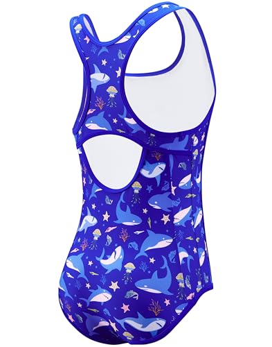 Image of G Gradual Girl's One Piece Swimsuits Racerback Kids Bathing Suit | for Girls 7-16Y, Fully lined for no see-through, Wider straps, UPF 50+, Modest coverage, Swimwear for Swim Team, Beach, Pool