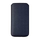 MediaDevil Leather Pouch for Samsung Galaxy A52s 5G / A52 5G / A52 (Black) - Genuine Leather Sleeve Case Cover, Slim and Lightweight - Image 1