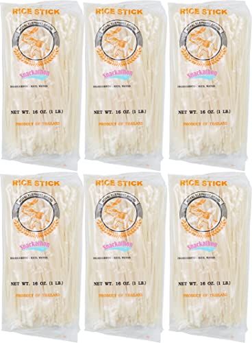Rice Stick Noodles for Stir Fry, 3mm Width, 16 Ounce