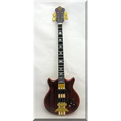 STANLEY CLARKE Miniature Guitar Bass Alembic Jazz - Les Beatles, Paul McCartney, John Lennon, RIngo Starr, George Harrison STANLEY CLARKE Miniature Guitar Bass Alembic Jazz – Image 2