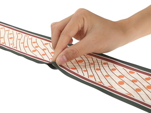 Women Polka Dots Stripes Skinny Long Scarves, Satin Silky Ribbon Hair Band Neckerchief Neck Scarf4