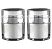 Airless Jar, Shiny Silver Collar - 1 oz./30ml (2-pack)