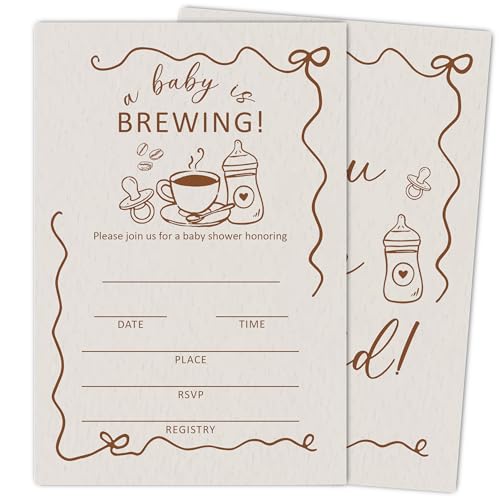 SDLSETW Baby Is Brewing Invitations
