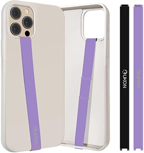 UKON Silicone Phone Grip ,2022 Upgrade 2 PCS Phone Strap Reusable Hand Finger Holder with Three Short Strips DIY Combination Suitable for 4.7"-7.2" Most Smart Phone Case