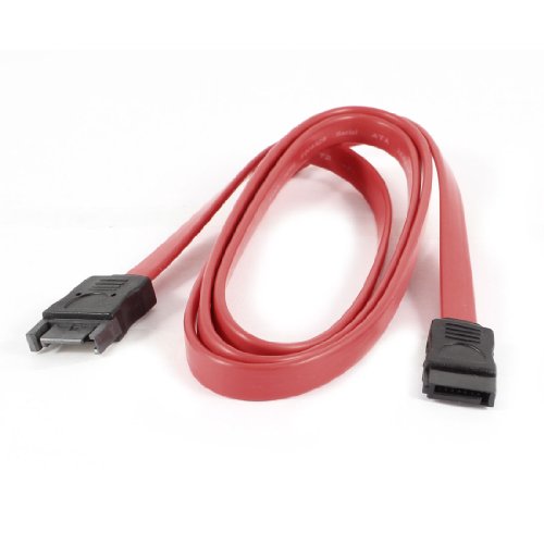 Cable SATA 7 Pin Macho a Hembra 95 cm Rojo