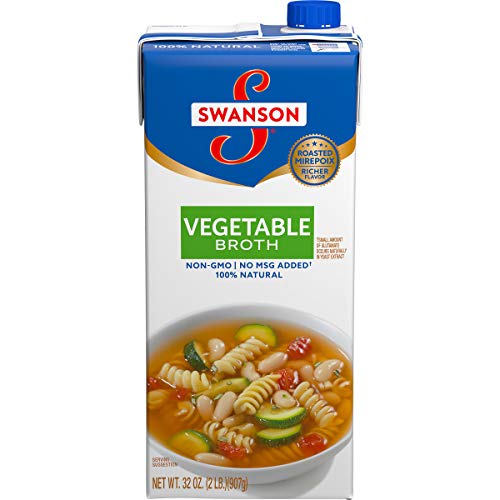 Swanson 100% Natural, Gluten-Free Vegetable Broth, 32 Oz Carton