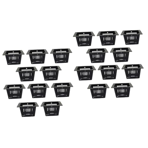 ANDRESLAD Lot de 2 Paniers de Plantation Carrés pour Orchidées Hydroponiques Tomates Poivrons Aération Drainage Retrait Facile 10 Pièces