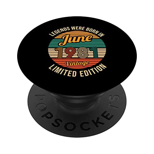 Las leyendas nacieron en junio de 1981 42 cumpleaños PopSockets PopGrip Intercambiable