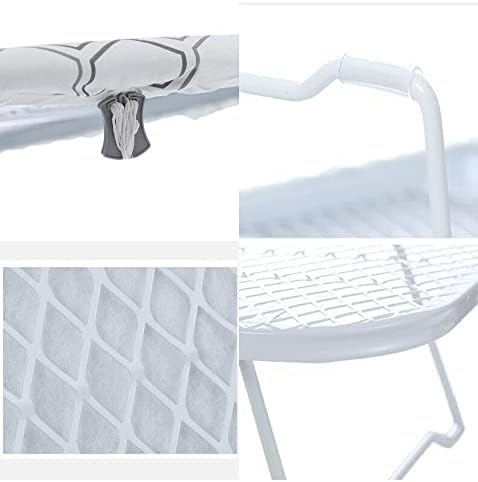 Table Top Ironing Board, Space Saving Folding Legs Lightweight Design, 100% Cotton Cover, 70x30x14cm