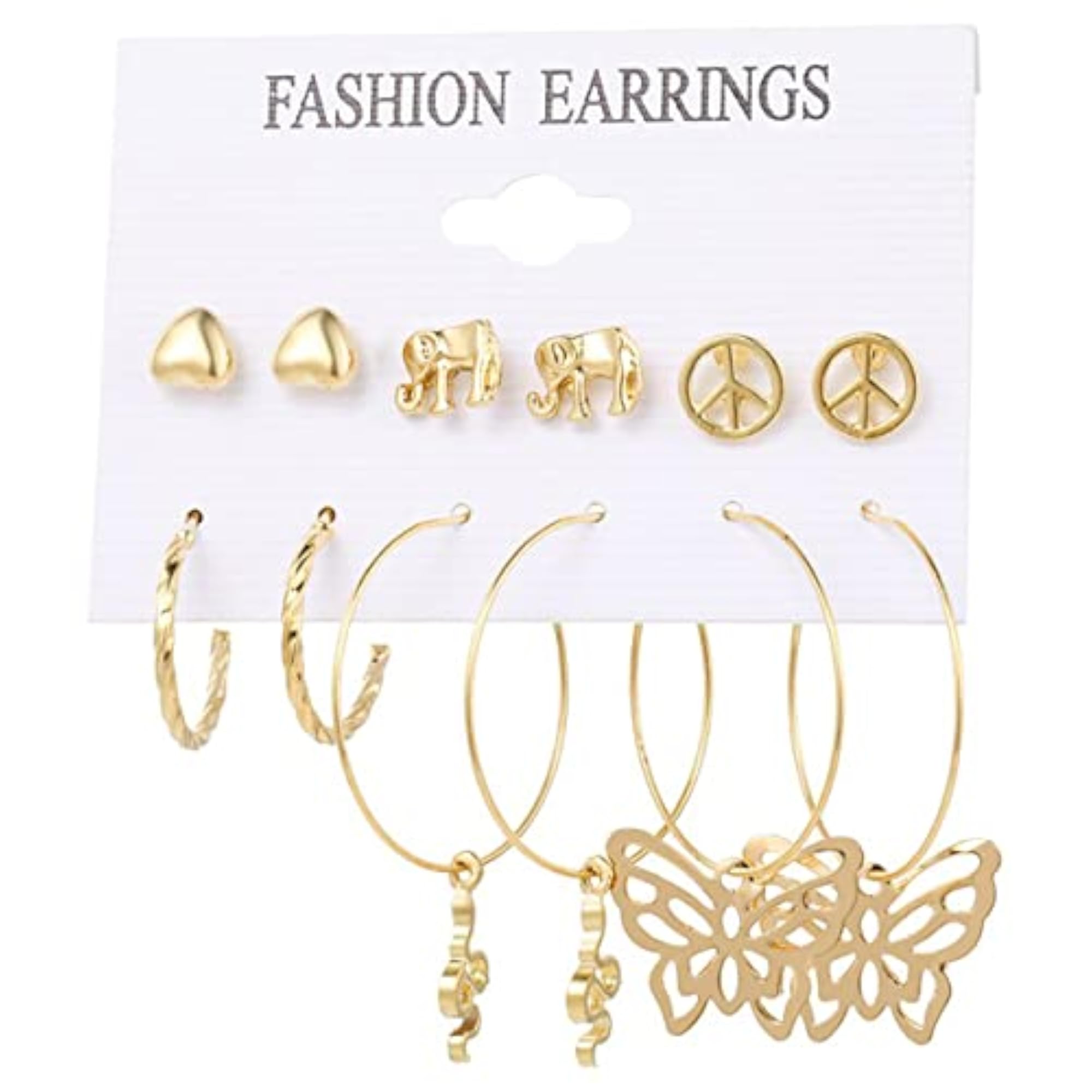 Gold-Plated Drop Earrings JG-PC-ERG-8669