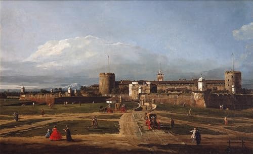 Tableau Castello Sforzesco à Milan Bernardo Bellotto affiche toile 60x90