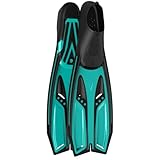 Greatever Snorkel Fins with Full Foot Pocket Durable Long Diving Fins Professional Snorkel Gear for Snorkeling Diving Freediving Adults Men Women