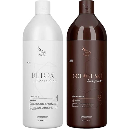 Zap Colágeno dos Fios - Kit Escova Progressiva Collagenoplastia 2x 1L