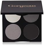 Gorgeous Cosmetics Hollywood Smokey Eyes Palette, 4 shades, Compact with Mirror
